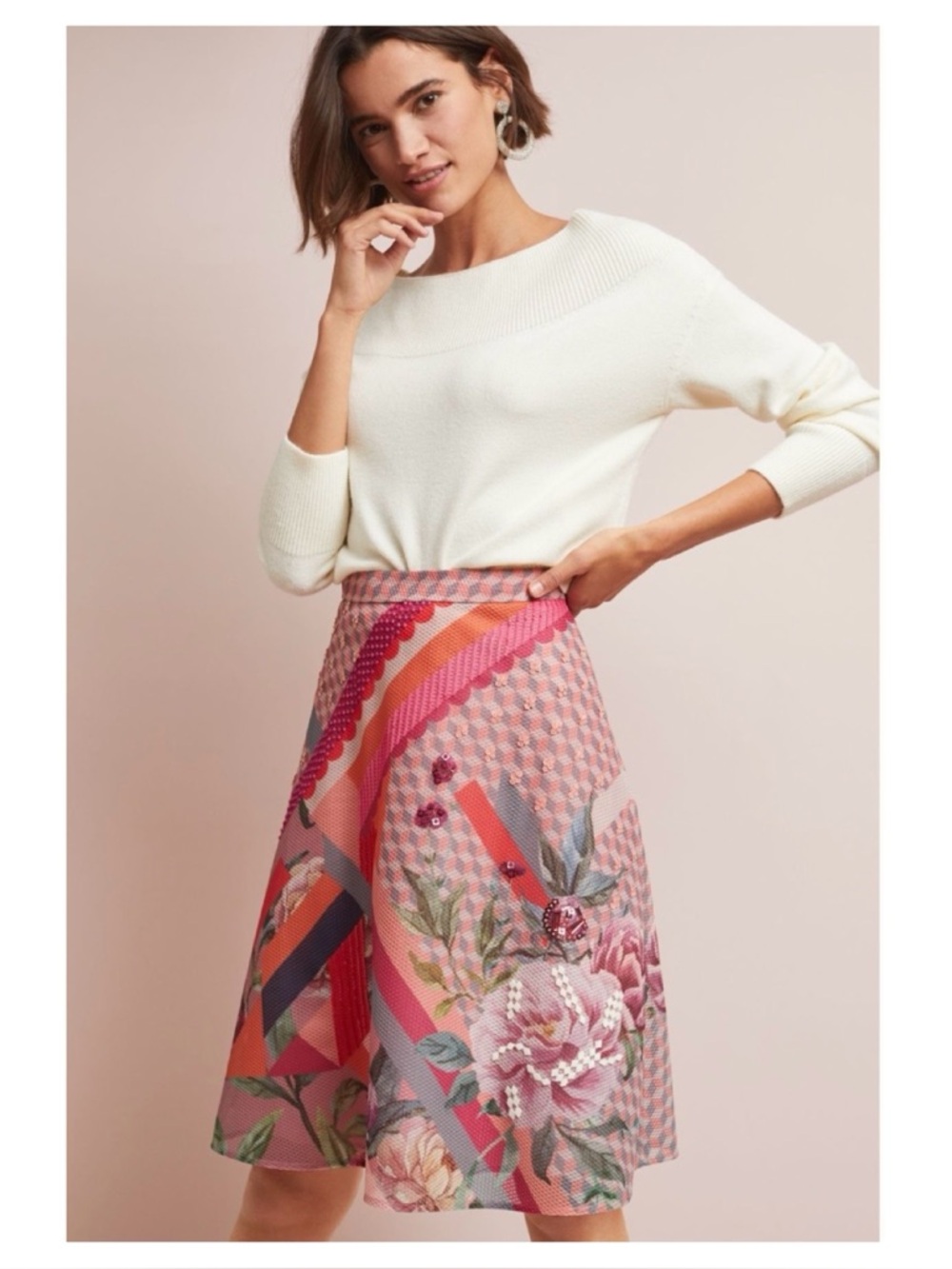 NWOT Anthropologie Pankaj & Nidhi Rowan Skirt  Size Small